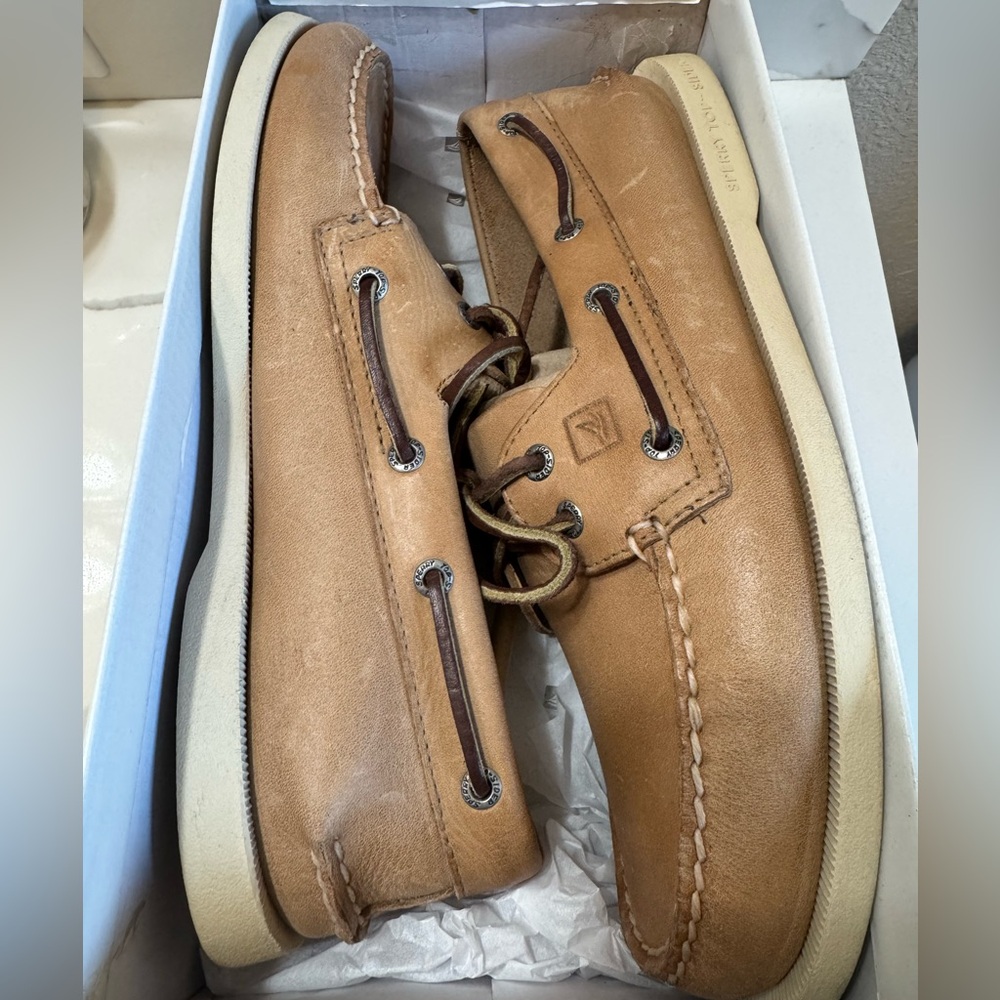 SPERRY TOP-SIDER Original Boat Shoe for Men size 9 Oatmeal